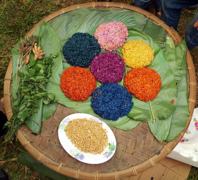xôi ngũ sắc